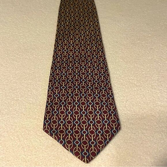 Jos A Bank All Silk Red Tie - Picture 1 of 5
